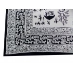 Printed Cotton Bed Sheet Animal  Design White Color for Double Bed 90x108"