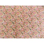 Printed Cotton Bed Sheet Floral Design Yellow Color for Double Bed 90x108"