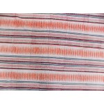 Printed Cotton Bed Sheet Strip Design Red Color for Double Bed 90x108"