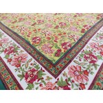 Printed Cotton Bed Sheet Floral Design Multi Color for Double Bed 90x108"