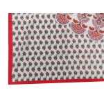 Printed Cotton Bed Sheet Mandala Design Red Color for Double Bed 90x108"