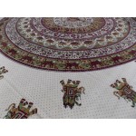 Printed Cotton Bed Sheet Mandala Design Brown Color for Double Bed 90x108"