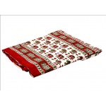 Hand Block Printed Design Indian Cotton Double Bedsheet size 90x108