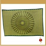Indian Hand Block Printed Mandala Design Cotton Double Bed sheet size 90x108"