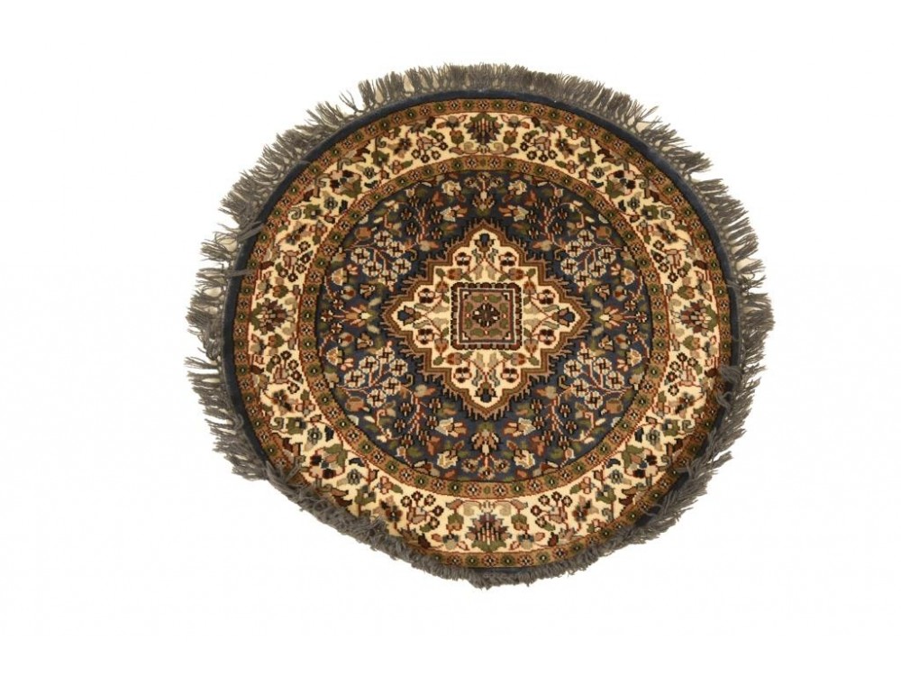 Kashan Round Design Hand Knotted Carpet