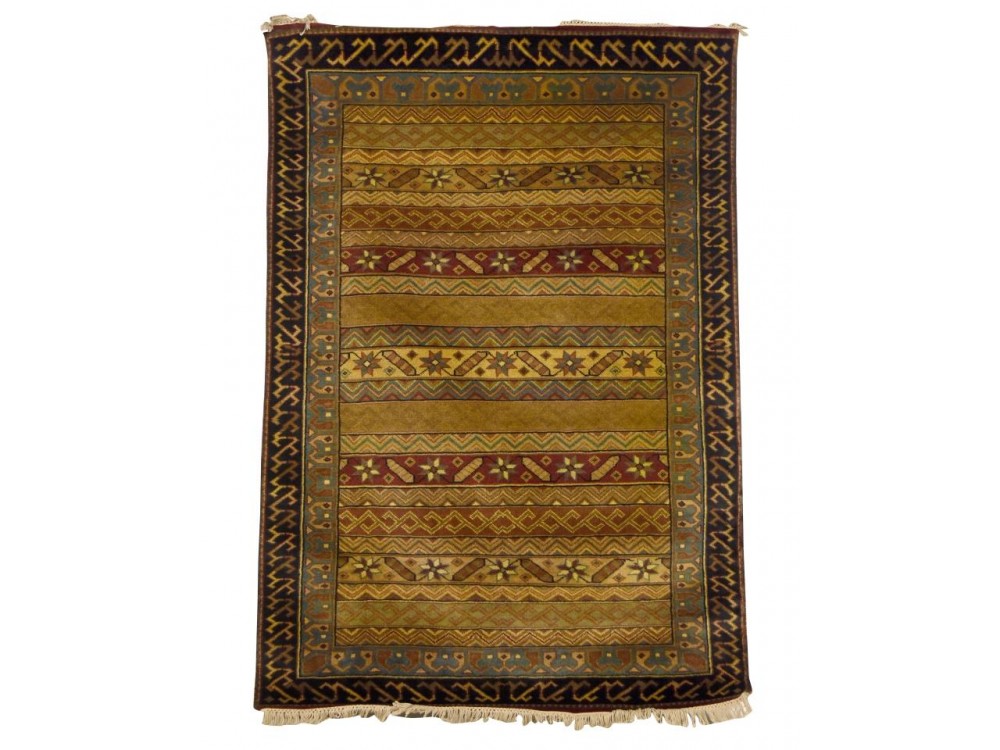 Tribal Woolen Design Hand Knotted Carpet